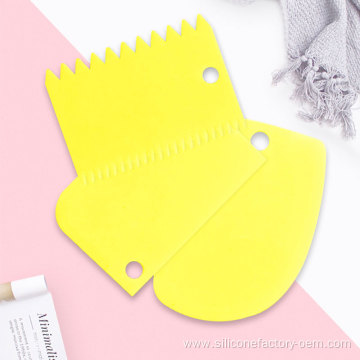 100% Edible Silicone Cake Cream Scraper Wafer Scraper